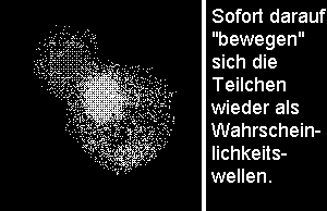 Assoziationssprung: wann kollabiert die quantenmechanische Wahrscheinlichkeitswelle?