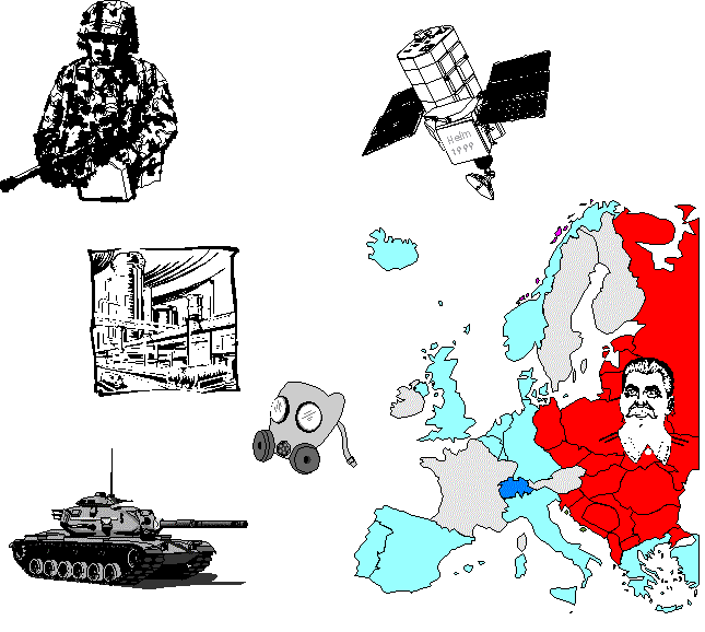 Eine politische Einheit bereitet sich auf den Krieg vor